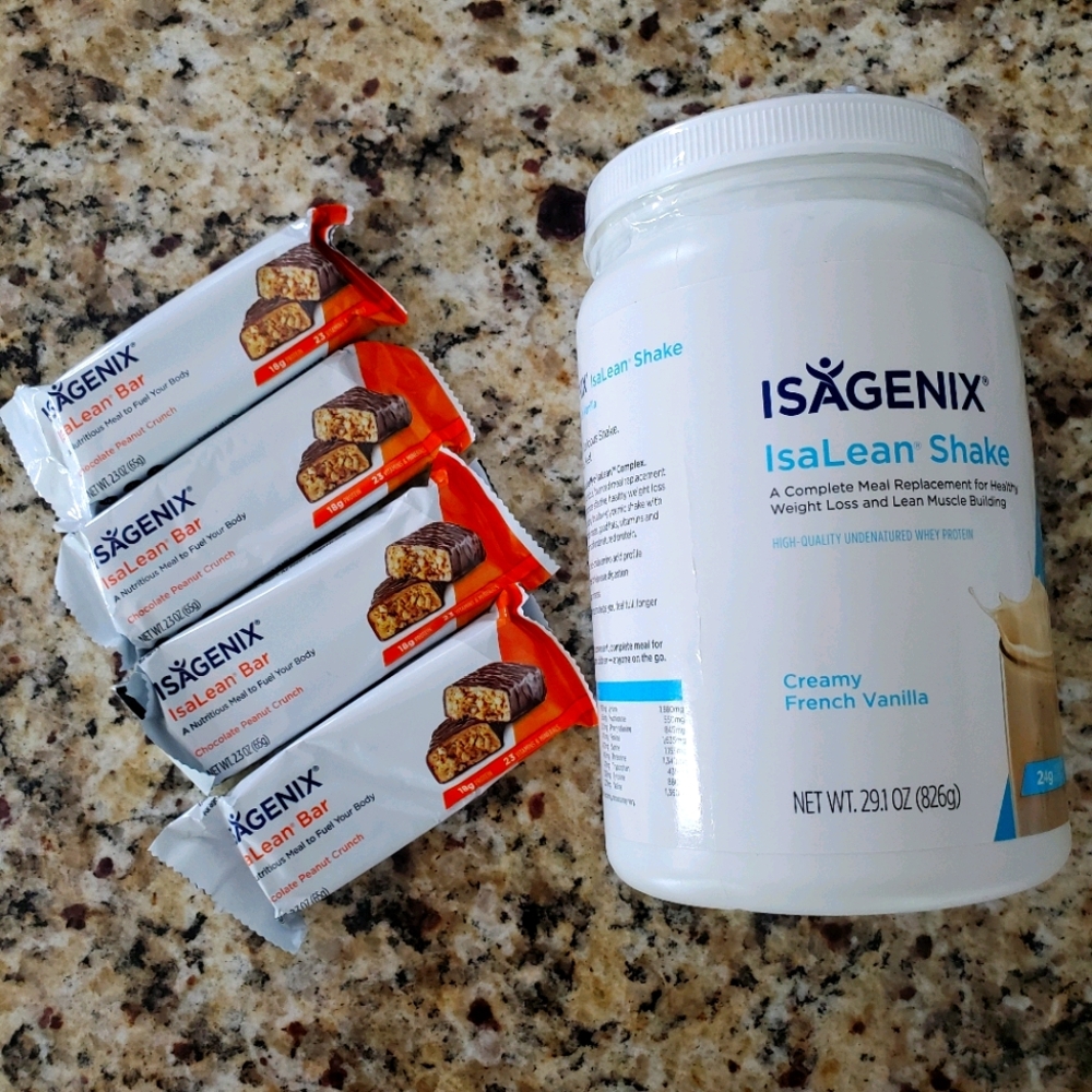 ISAGENIX VANILLA ISALEAN AND BARS